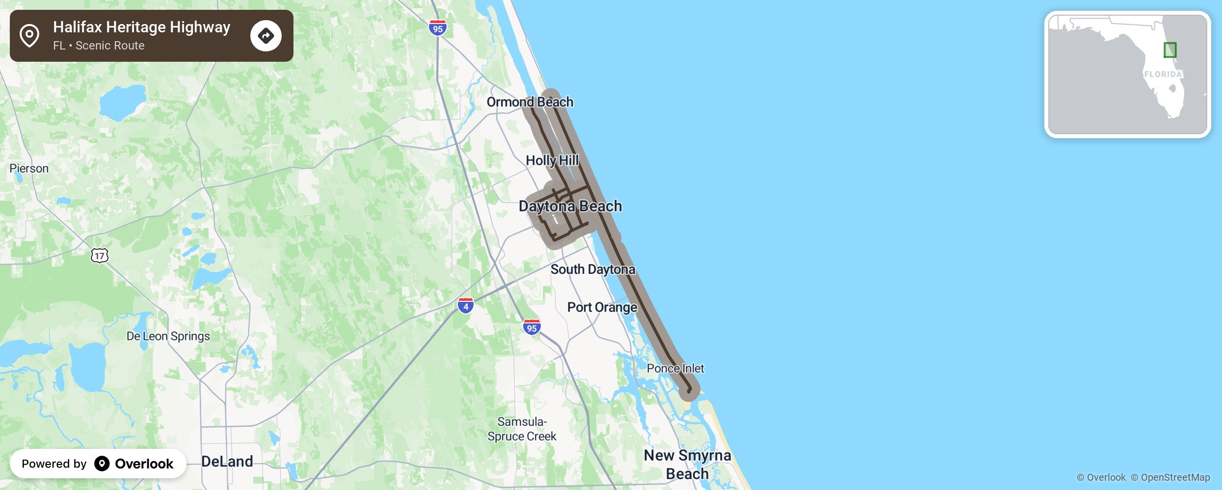 Map of Halifax Heritage Highway - scenic route