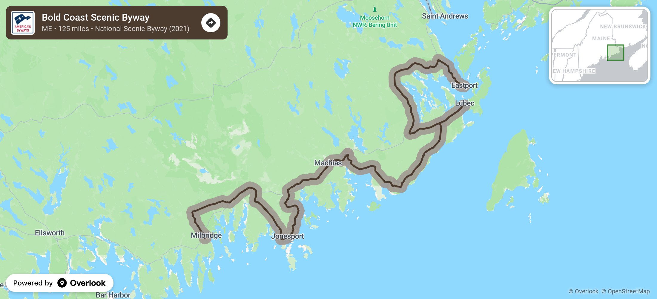 Bold Coast National Scenic Byway on OverlookMaps.com