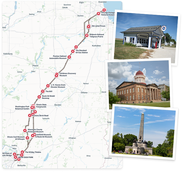 Map of Route 66