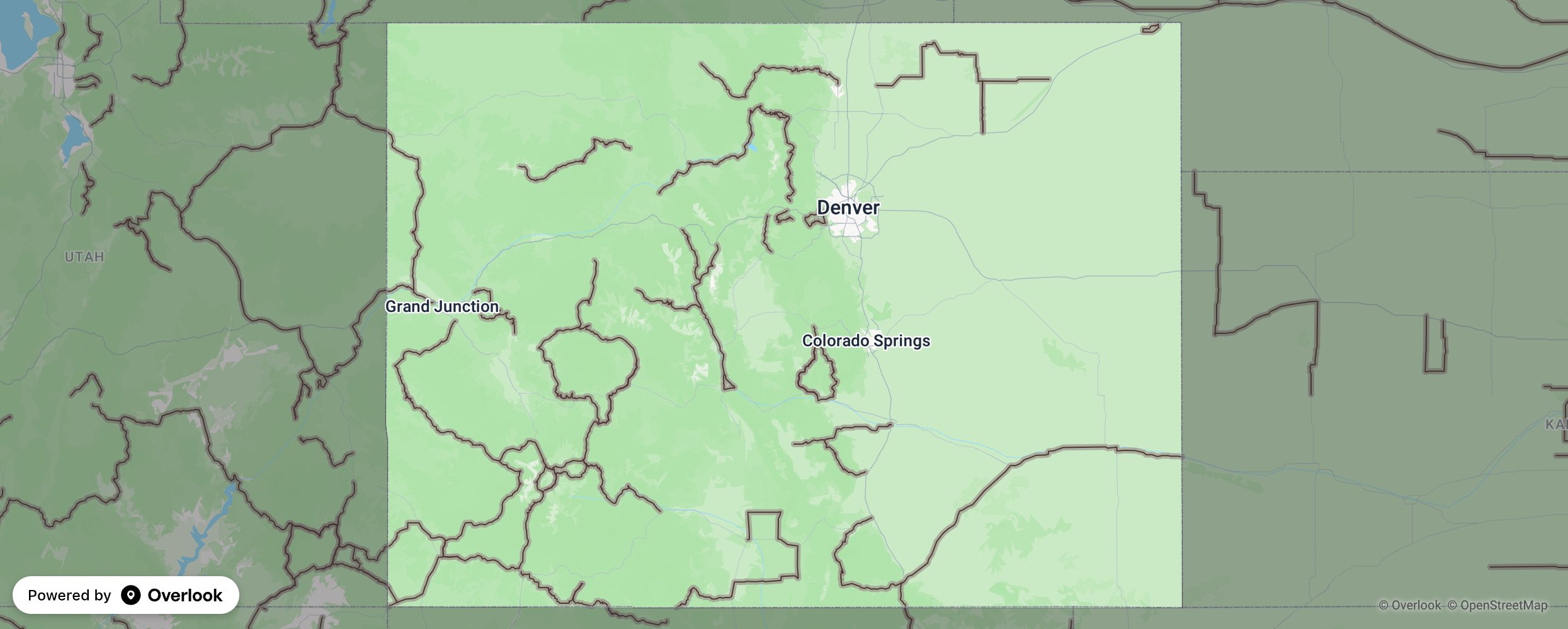 Colorado scenic route map