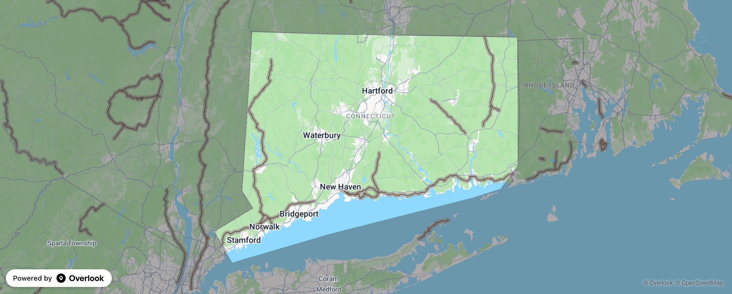 Connecticut scenic route map