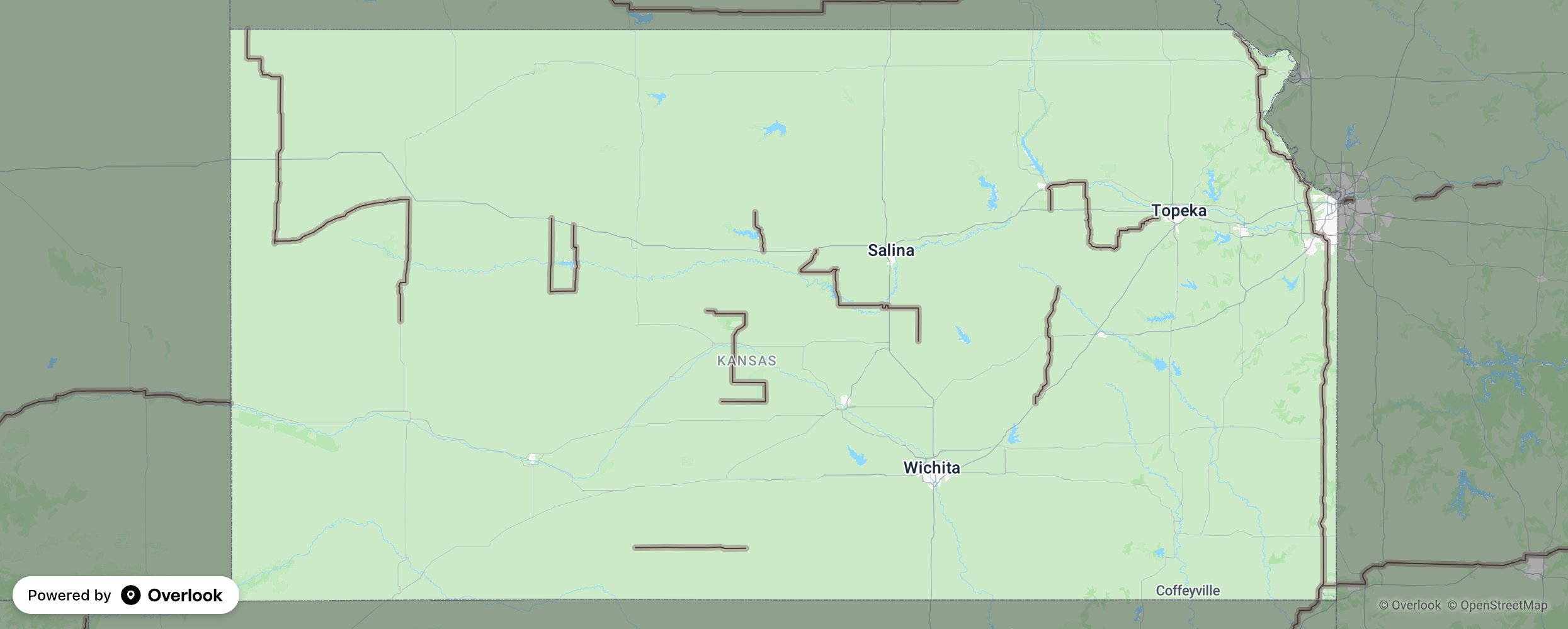 Kansas scenic route map