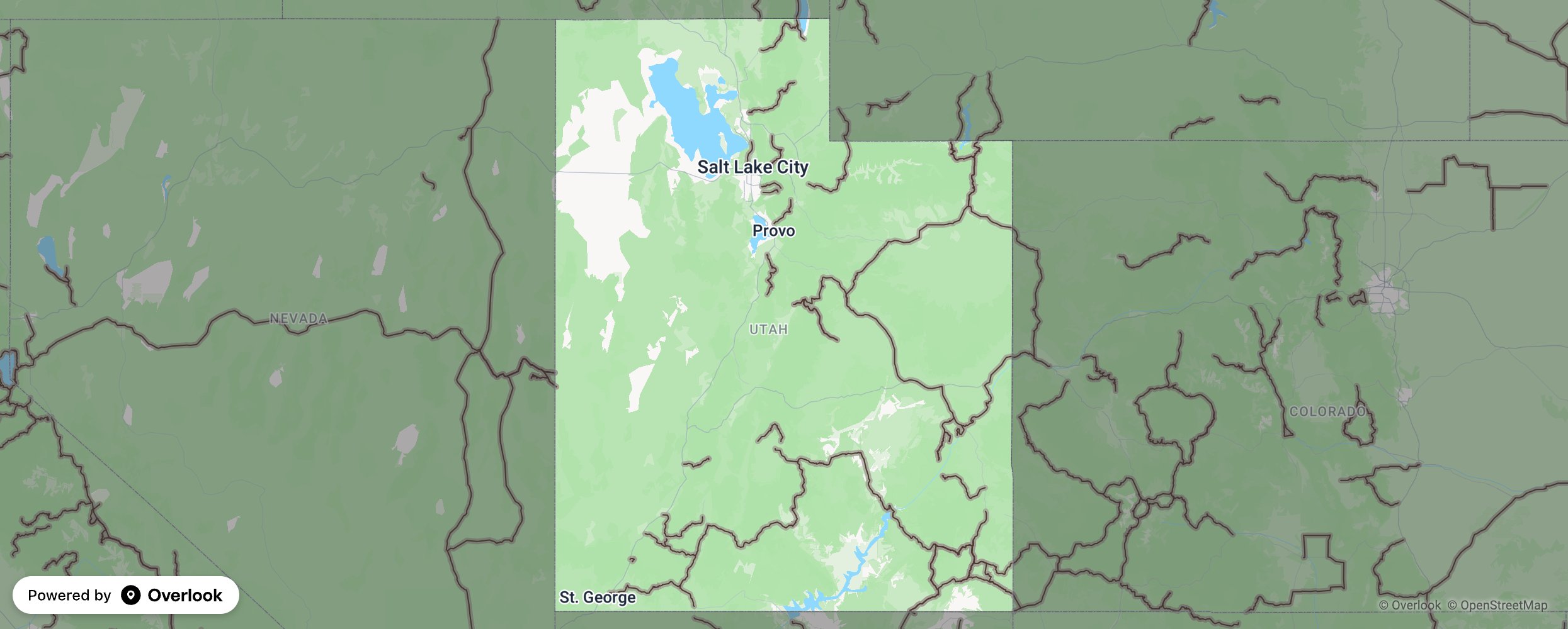 Utah scenic route map