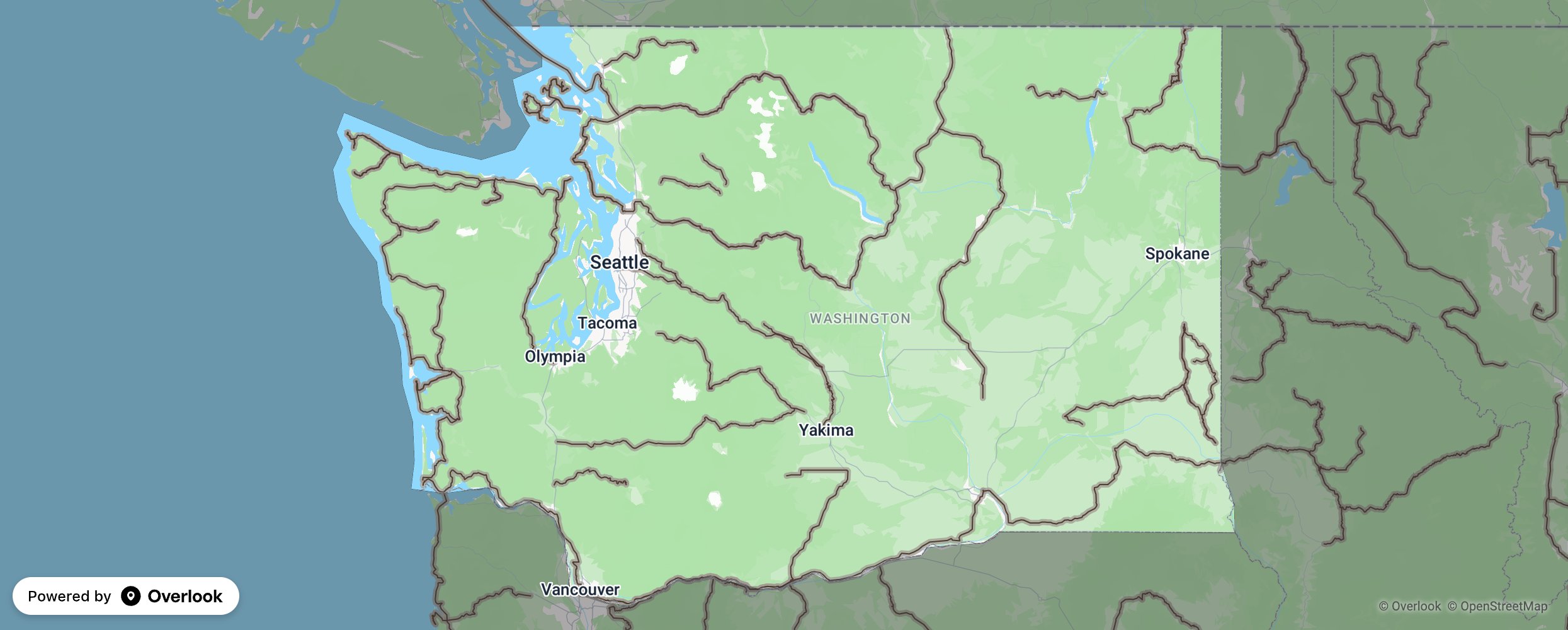 Washington scenic route map