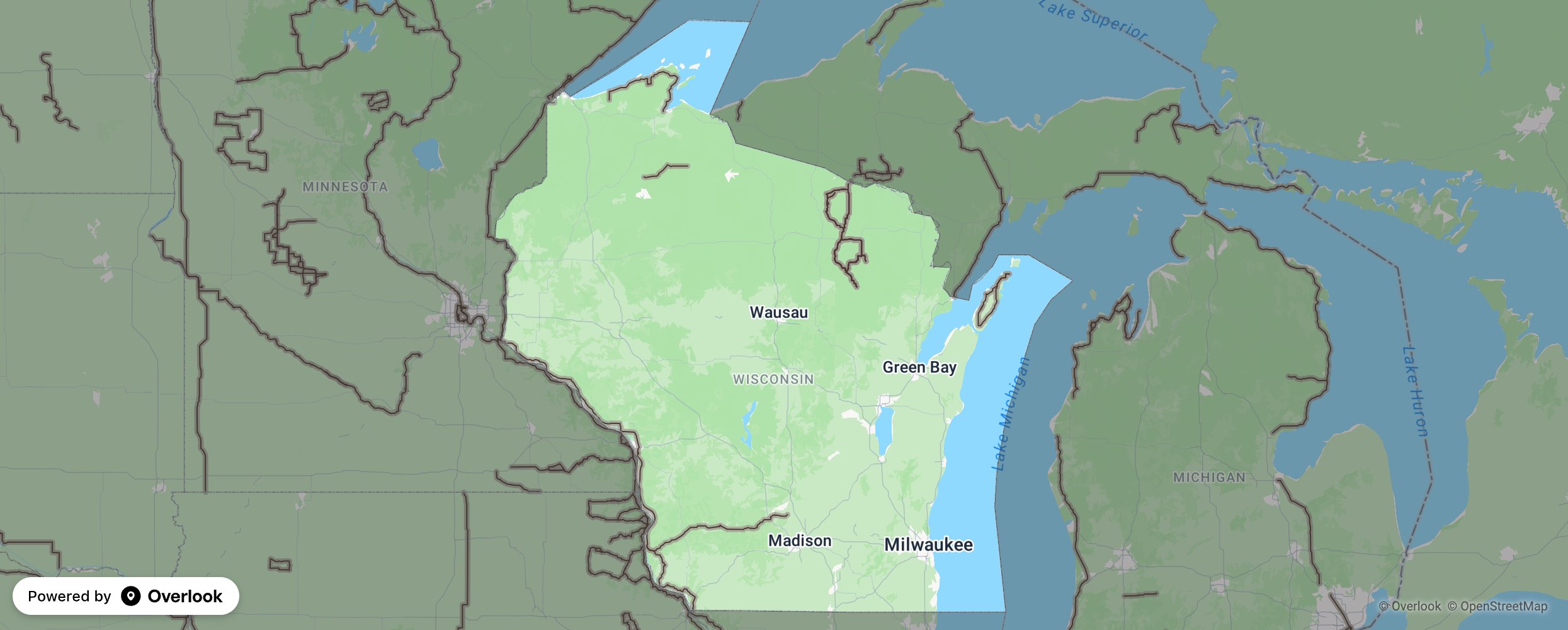 Wisconsin scenic route map